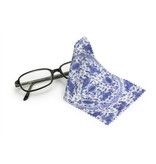 Paño de gafas, 10 x 15 cm, azul de Delft, placa de loza
