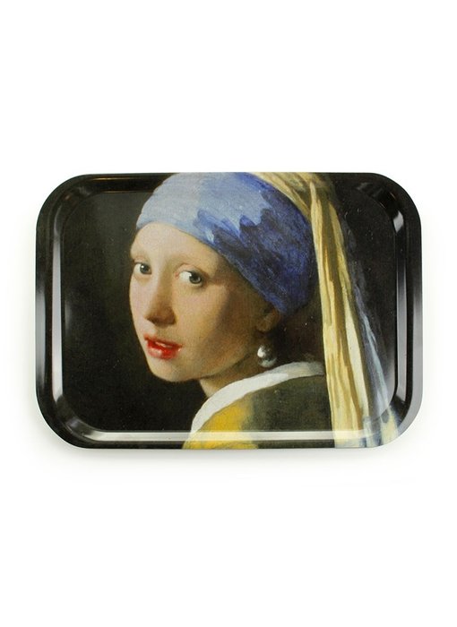 Grand plateau en stratifié, Vermeer, Fille avec une boucle d'oreille perle