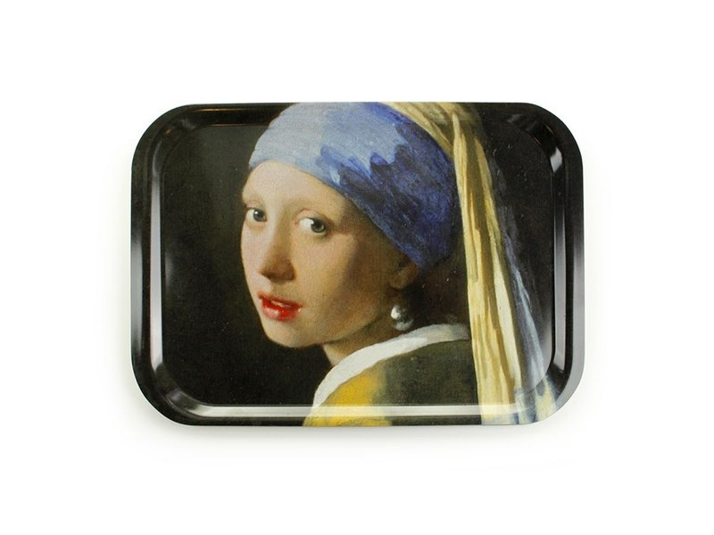 Bandeja laminada grande, Vermeer, Niña con Arete de Perlas