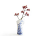 Papiervase, Delfter blaue Symbole / Schiff