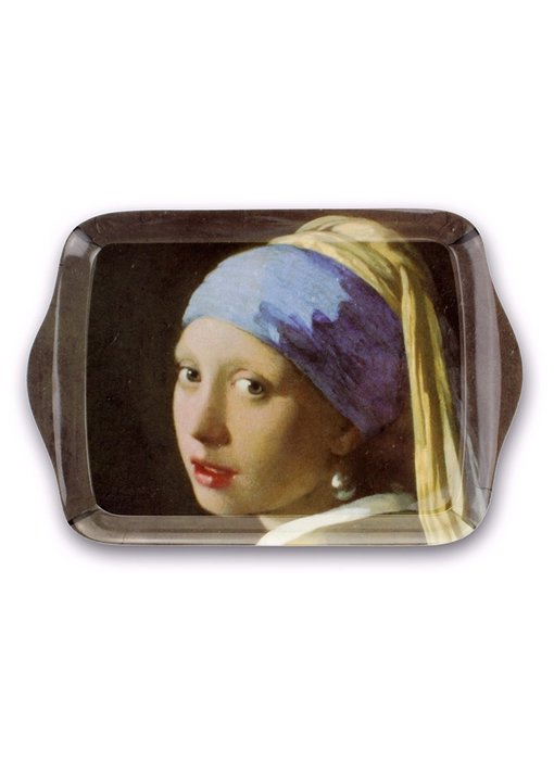 Mini plateau, 21 x 14 cm, Fille avec une boucle d'oreille en perle, Vermeer