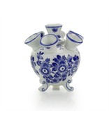 Vase tulipe bleu de Delft, rond, 14 cm D0301