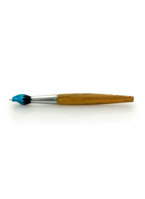 Brush ballpoint pen, Blue tip