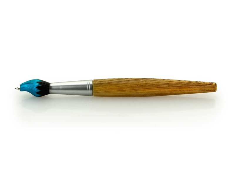 Pinsel Kugelschreiber, blaue Spitze