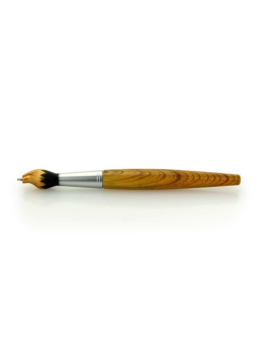 Brush ballpoint pen,  gold tip