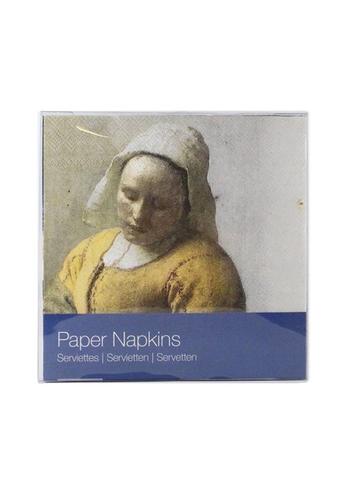 Papieren servetten , Vermeer,  De Melkmeid