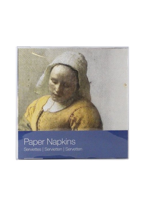 Serviettes en papier,  Vermeer, Laitière