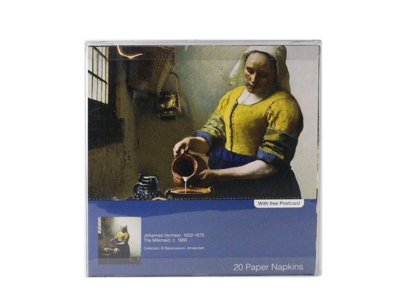 Servilletas de papel, Vermeer, La lechera