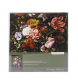 Papierservietten, Blumenstillleben, De Heem