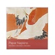 Paper Napkins, White and Red Cranes