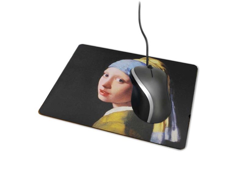 Tapis de souris Johannes vermeer la jeune fille a la perle