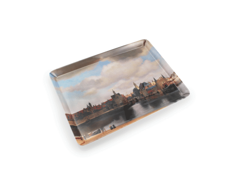 Midi dienblad (27 x 20 cm)  , Gezicht op Delft, Vermeer