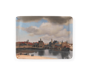 Midi dienblad (27 x 20 cm)  , Gezicht op Delft, Vermeer