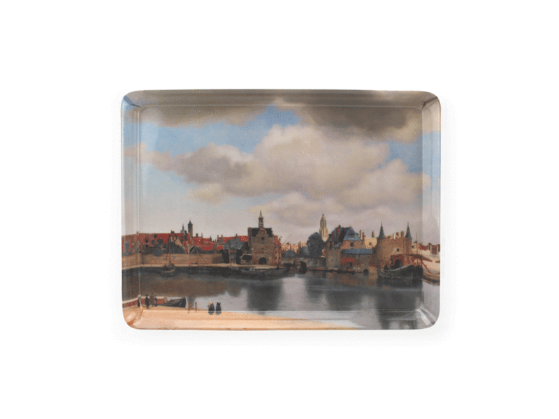 Plateau midi (27 x 20 cm), Vue de Delft, Vermeer