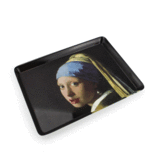 Plateau midi (27 x 20 cm), Fille avec une boucle d'oreille en perle, Vermeer