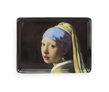 Plateau midi (27 x 20 cm), Fille avec une boucle d'oreille en perle, Vermeer