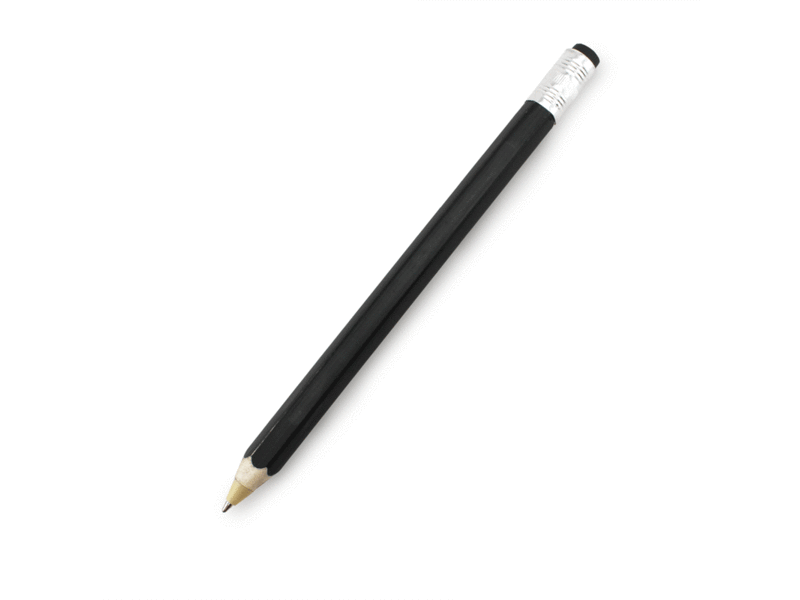 Stylo à bille en bois, noir