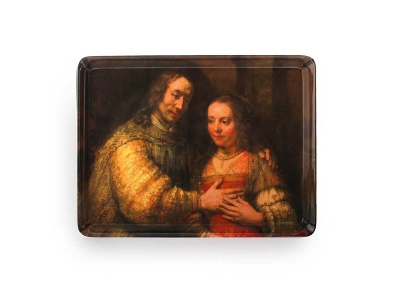 Midi-Tablett (27 x 20 cm), jüdische Braut, Rembrandt