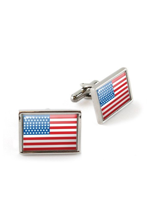 Cufflinks, Rectangular, American flag