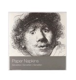 Servilletas de papel, mirada sorprendida, Rembrandt