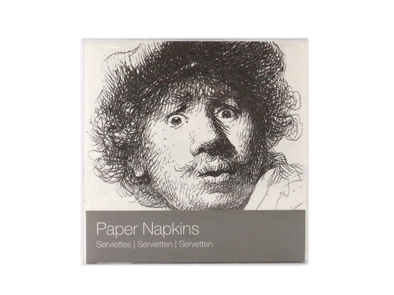 Paper Napkins, Curious face, Rembrandt