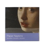 Serviettes en papier, Fille avec une boucle d'oreille perle