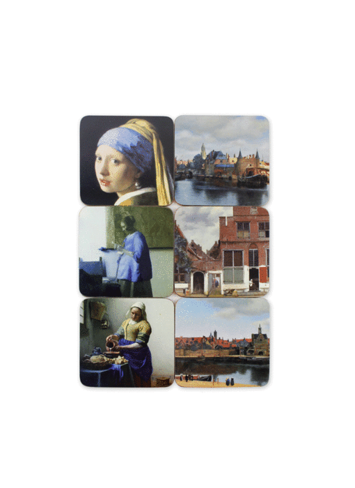 Onderzetters, schilderijen, Vermeer