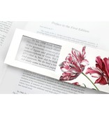 Magnifying Bookmark, Three tulips, Merian