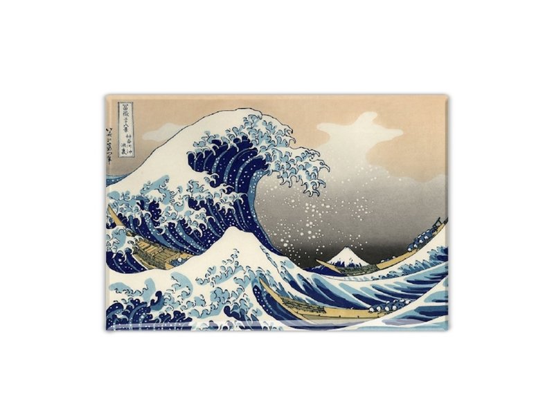 Vase en verre Hokusai : La grande vague de Kanagawa : 24 cm