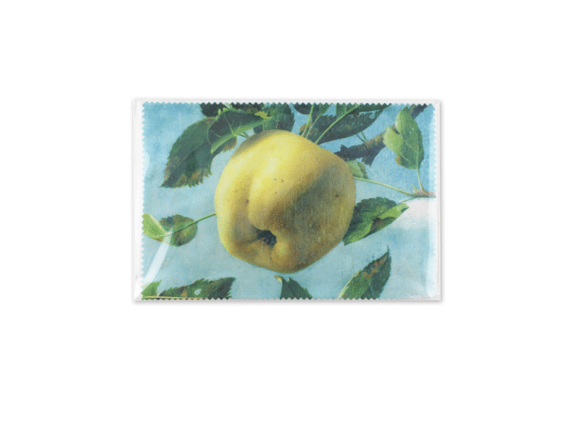 Brillenputztuch , 10 x 15 cm, Apfel, Koch