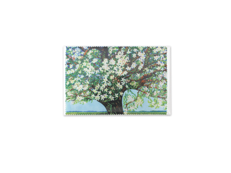 Brillenputztuch , 10 x 15 cm, Beemsterblüte, Toorop