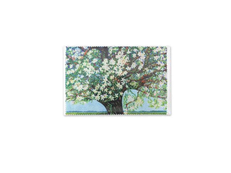 Lens cloth, 10 x 15 cm, Beemster blossom, Toorop