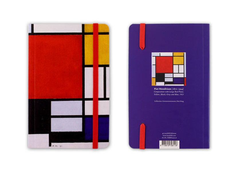 Cuaderno de tapa blanda, Composición, Mondrian