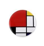 Pocket Mirror, Large,  Ø 80 mm, Mondriaan