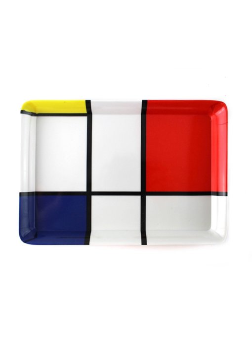 Mini bandeja, 21 x 14 cm, composición Mondrian