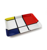 Mini bandeja, 21 x 14 cm, composición Mondrian