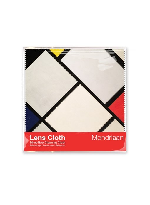 Paño limpiador de microfibre, 15 x 15 cm, Mondrian