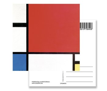 Postal, Composición II, 1930, Mondrian