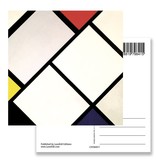 Ansichtkaart, Lozenge Compositie, Mondrian