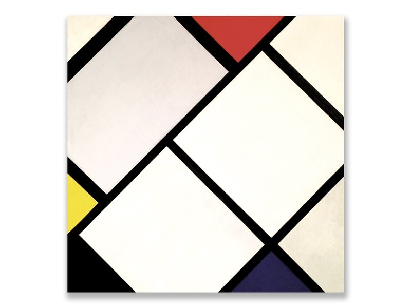 Ansichtkaart, Lozenge Compositie, Mondrian