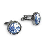 Cufflinks, Rijksmuseum, Tile Delft blue