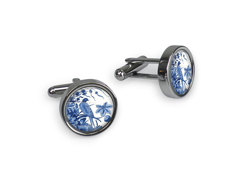 Cufflinks, Rijksmuseum, Tile Delft blue