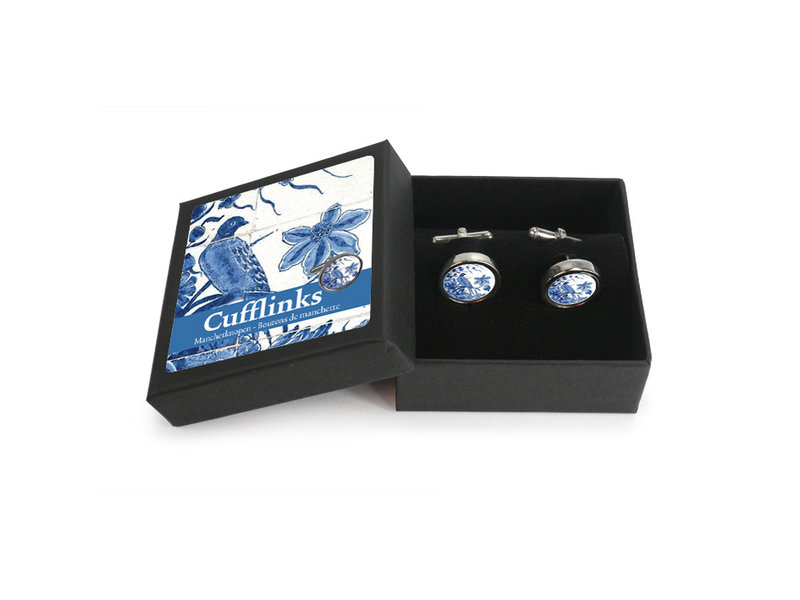 Cufflinks, Rijksmuseum, Tile Delft blue