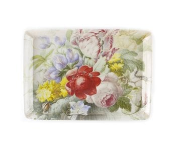 Mini tray, 21 x 14 cm, Flower still life, Henstenburgh
