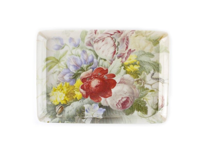 Mini tray, 21 x 14 cm, Flower still life, Henstenburgh