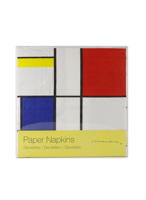 Serviettes en papier, Mondrian