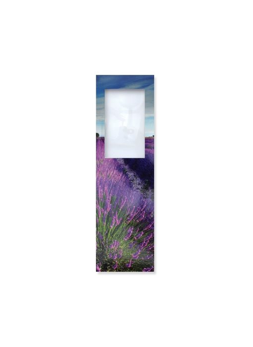 Boekenlegger met loep, Lavendel veld