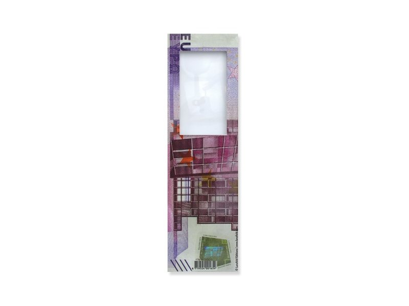 Magnifying Bookmark,  500 Euro banknote