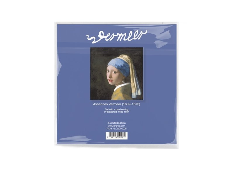 Lens cloth, 15 x 15 cm, Girl with a pearl earring