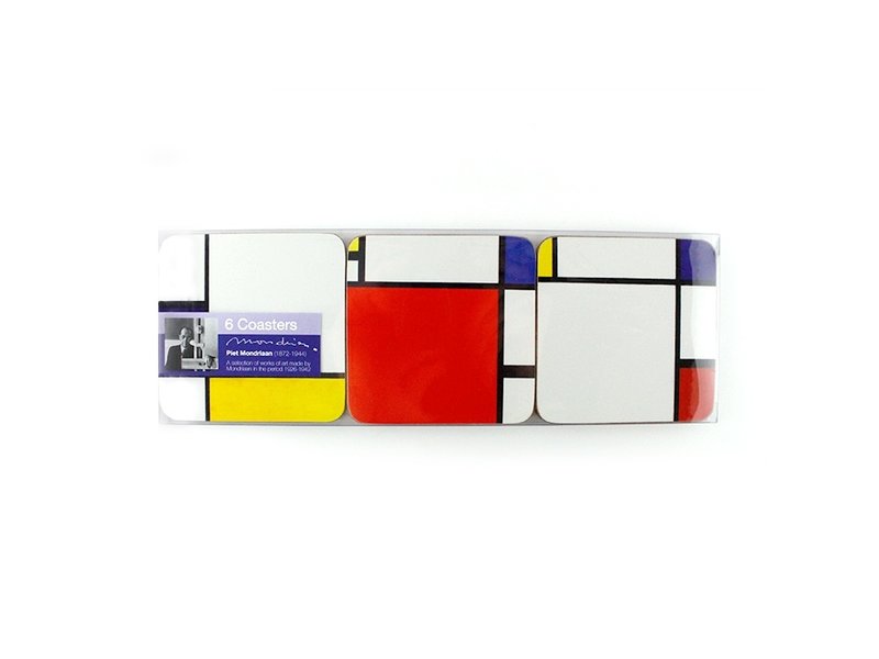 Dessous de verre, Composition, Mondrian